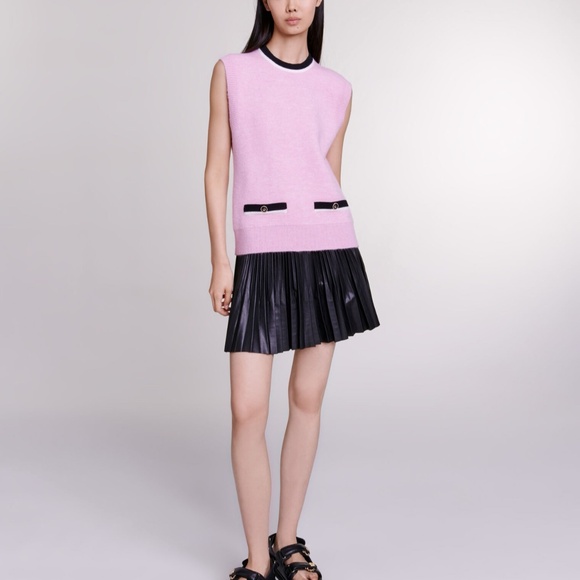 Maje Pink Sleeveless Jumper - Picture 2 of 4
